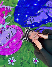 Load image into Gallery viewer, Strawberry Sisters Sherpa Blanket