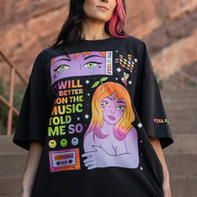 Load image into Gallery viewer, Future Frequencies T-Shirt (Black)