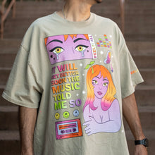 Load image into Gallery viewer, Future Frequencies T-Shirt (Sage)