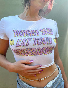 Mushroom Mommy Crop Top