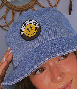 Stoned Smiley Bucket Hat