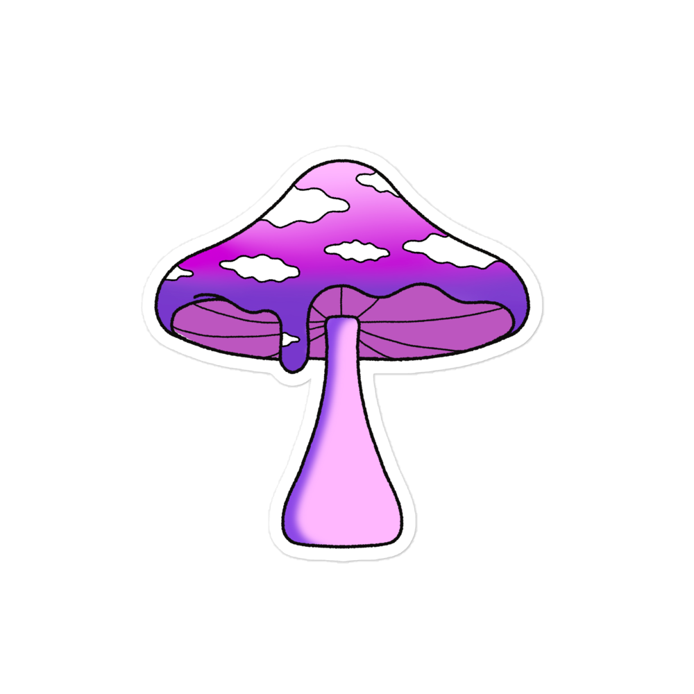 Melty Cloud Mushie Sticker