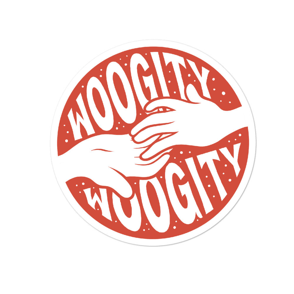 Woogity Woogity Sticker (Red and White)