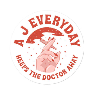 A J Everyday Sticker (Red)